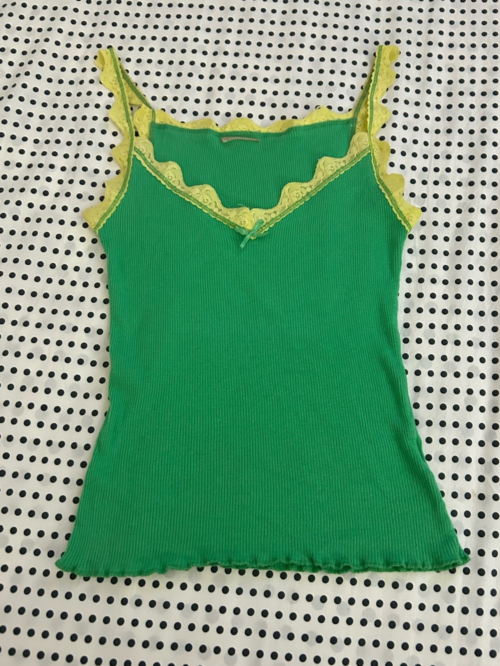 Y2K lace trim cami